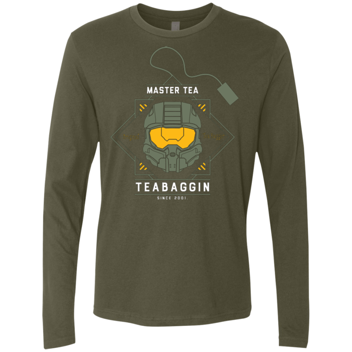 T-Shirts Military Green / Small Master Tea - The Original Halo Teabagger Men's Premium Long Sleeve