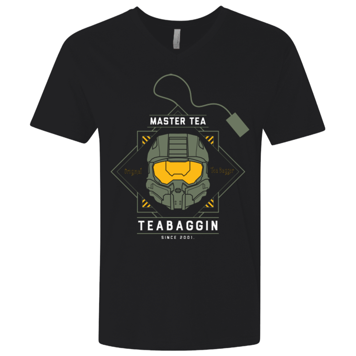 T-Shirts Black / X-Small Master Tea - The Original Halo Teabagger Men's Premium V-Neck