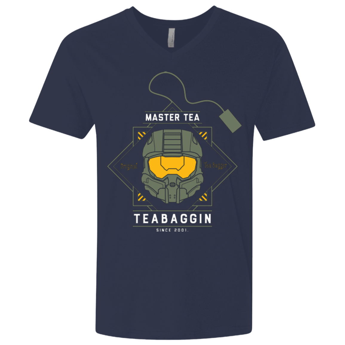 T-Shirts Midnight Navy / X-Small Master Tea - The Original Halo Teabagger Men's Premium V-Neck