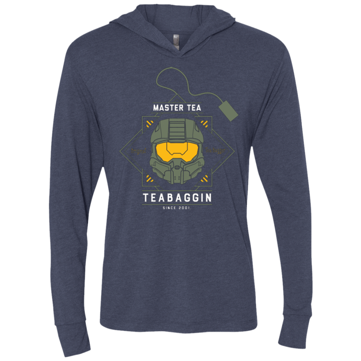T-Shirts Vintage Navy / X-Small Master Tea - The Original Halo Teabagger Triblend Long Sleeve Hoodie Tee