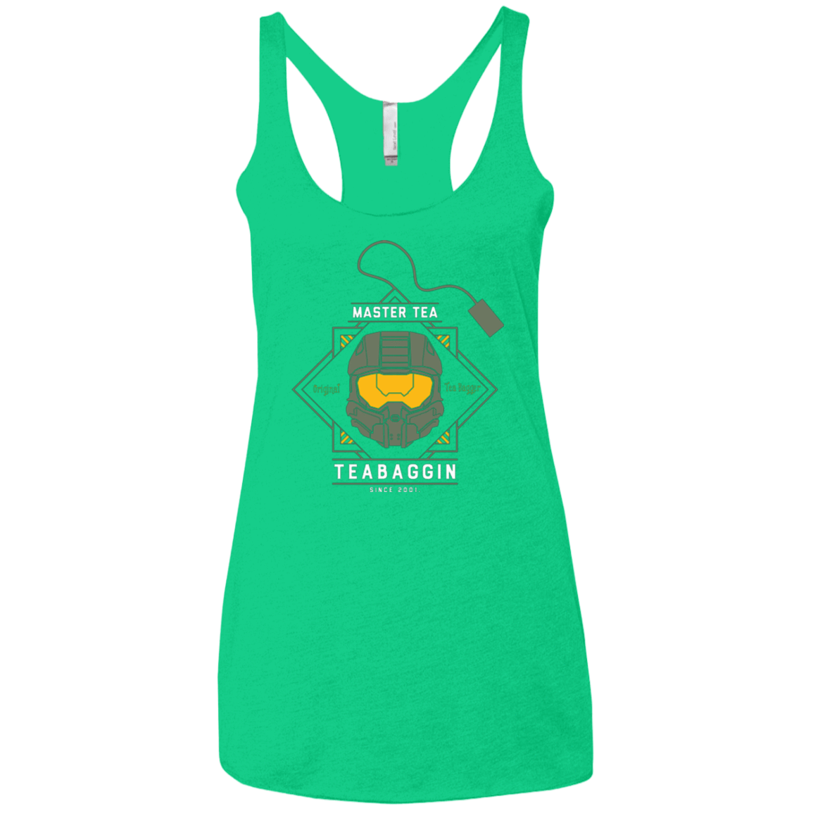 T-Shirts Envy / X-Small Master Tea - The Original Halo Teabagger Women's Triblend Racerback Tank