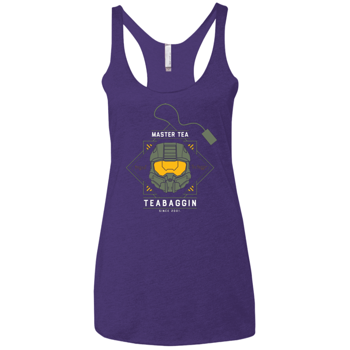 T-Shirts Purple Rush / X-Small Master Tea - The Original Halo Teabagger Women's Triblend Racerback Tank