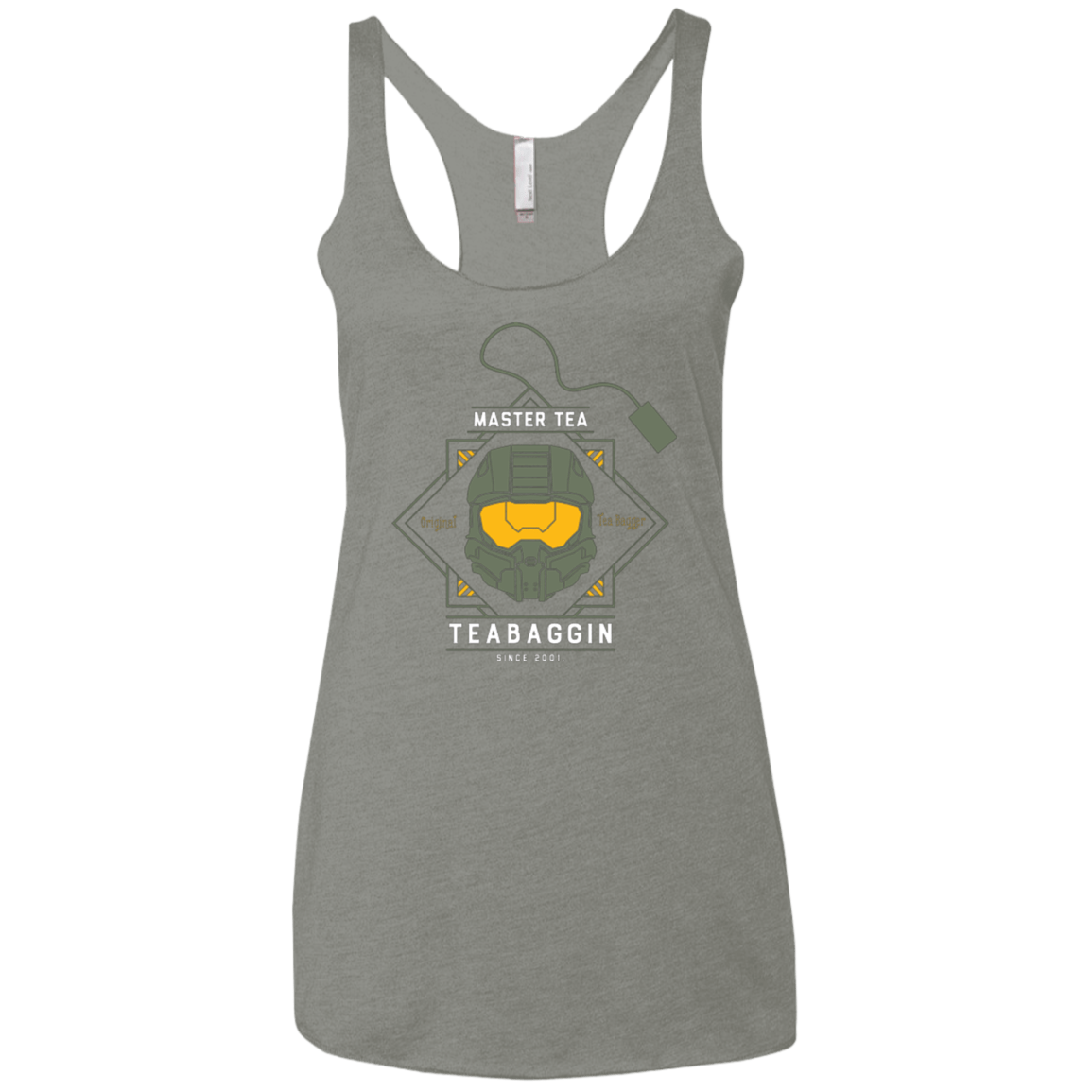 T-Shirts Venetian Grey / X-Small Master Tea - The Original Halo Teabagger Women's Triblend Racerback Tank