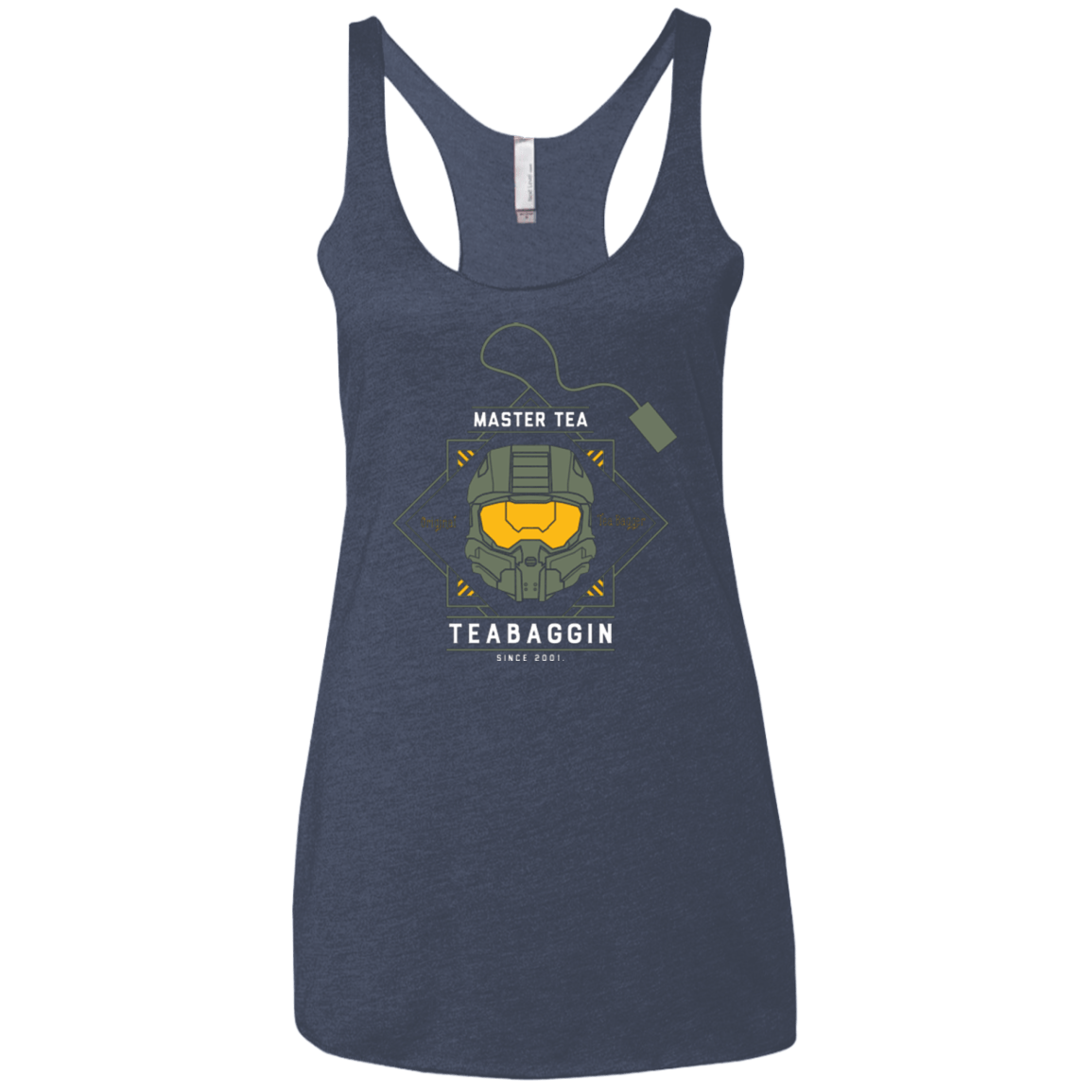 T-Shirts Vintage Navy / X-Small Master Tea - The Original Halo Teabagger Women's Triblend Racerback Tank