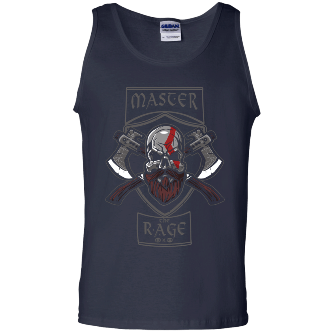 T-Shirts Navy / S Master The Rage Men's Tank Top
