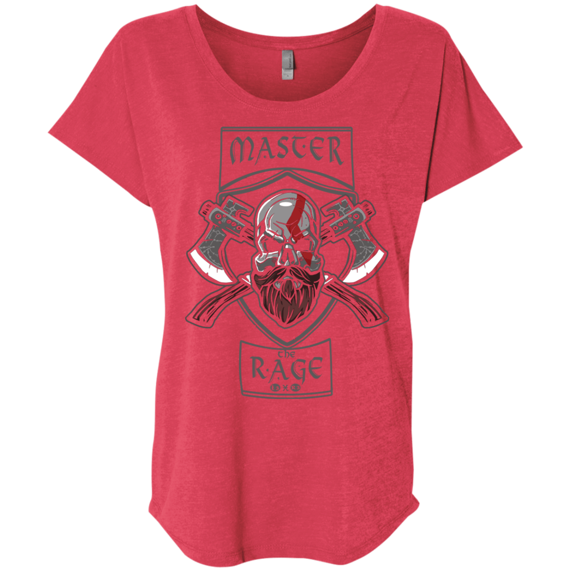 T-Shirts Vintage Red / X-Small Master The Rage Triblend Dolman Sleeve