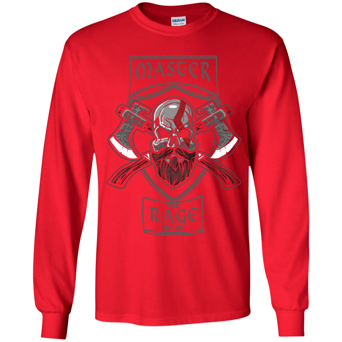 T-Shirts Red / YS Master The Rage Youth Long Sleeve T-Shirt