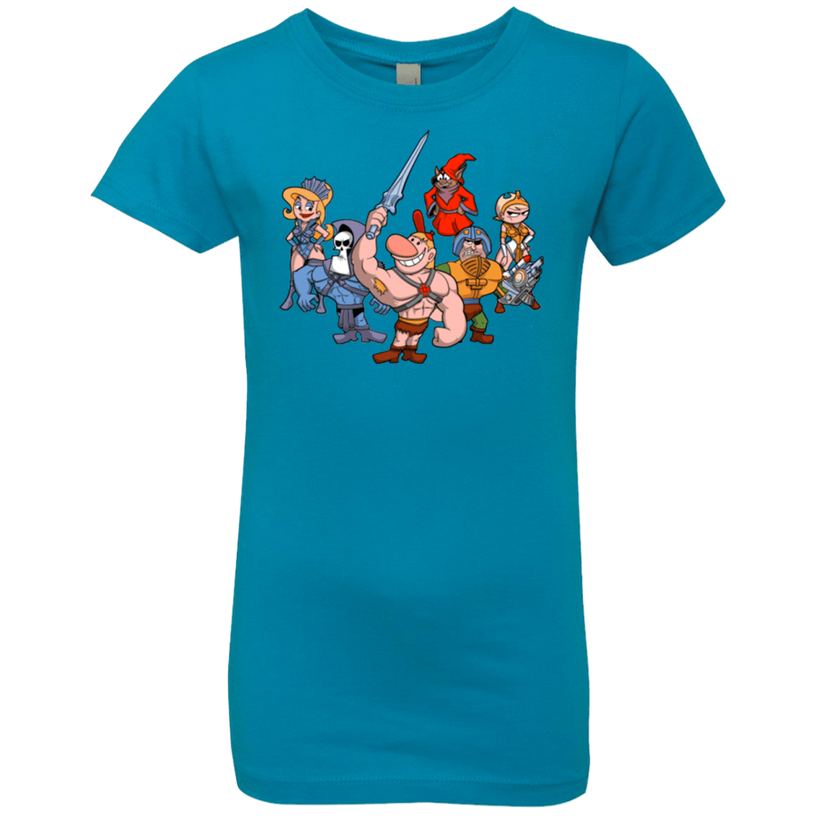 T-Shirts Turquoise / YXS Masters of the Grimverse Girls Premium T-Shirt