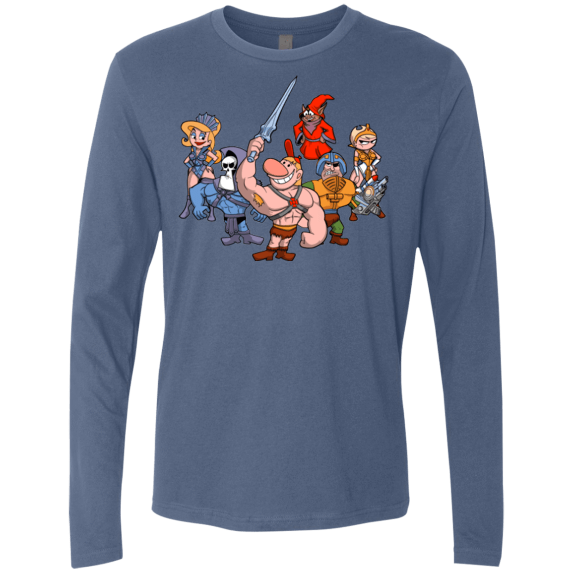 T-Shirts Indigo / Small Masters of the Grimverse Men's Premium Long Sleeve