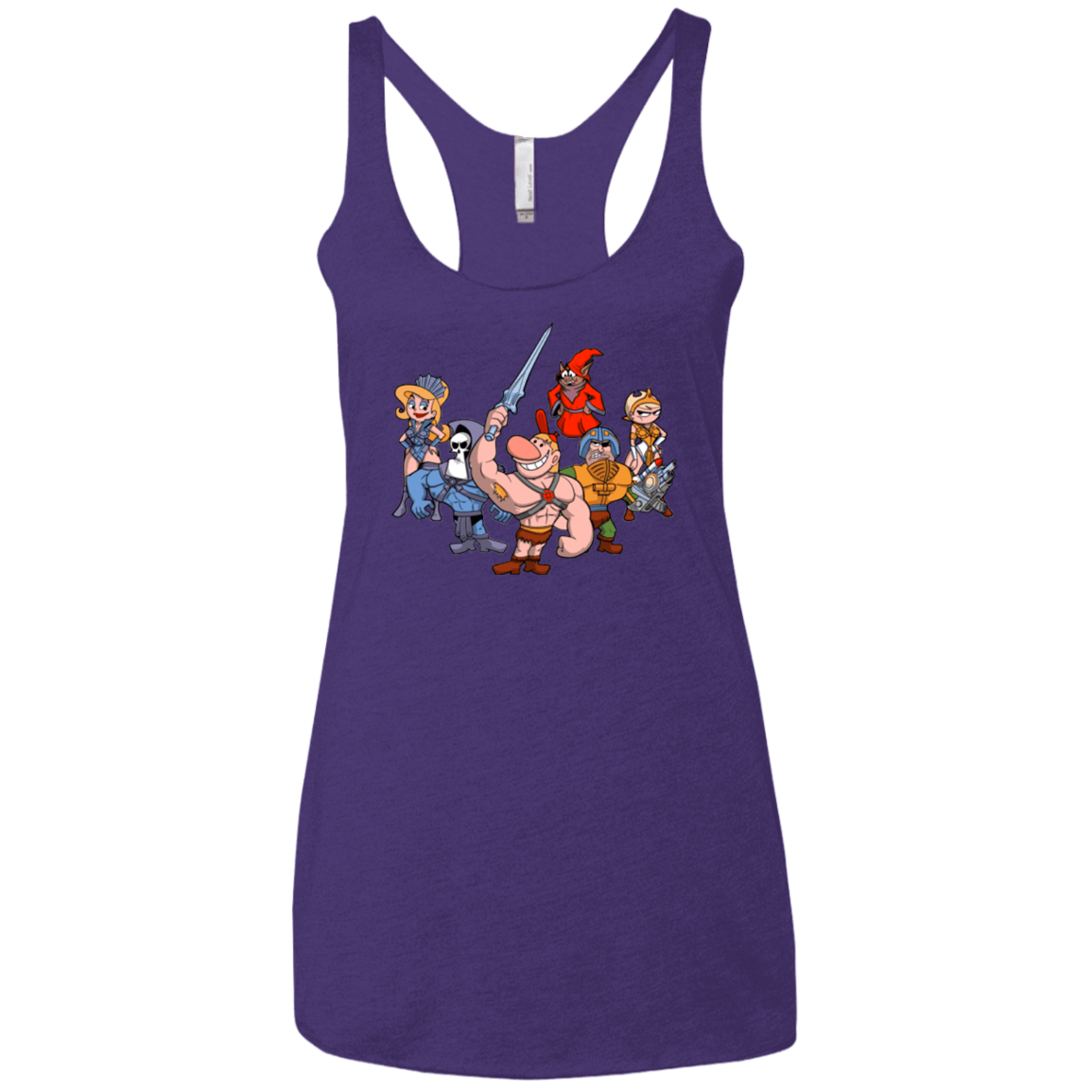 T-Shirts Purple / X-Small Masters of the Grimverse Women's Triblend Racerback Tank