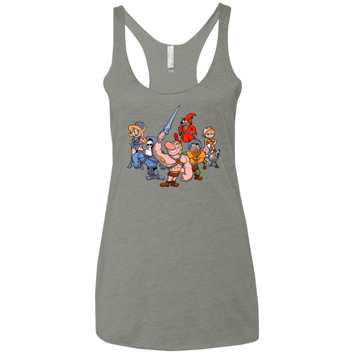 T-Shirts Venetian Grey / X-Small Masters of the Grimverse Women's Triblend Racerback Tank