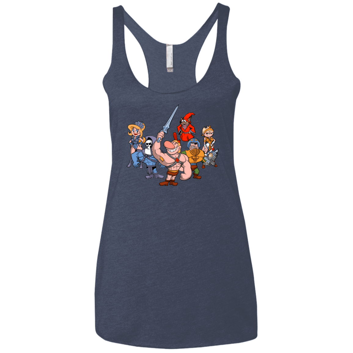 T-Shirts Vintage Navy / X-Small Masters of the Grimverse Women's Triblend Racerback Tank