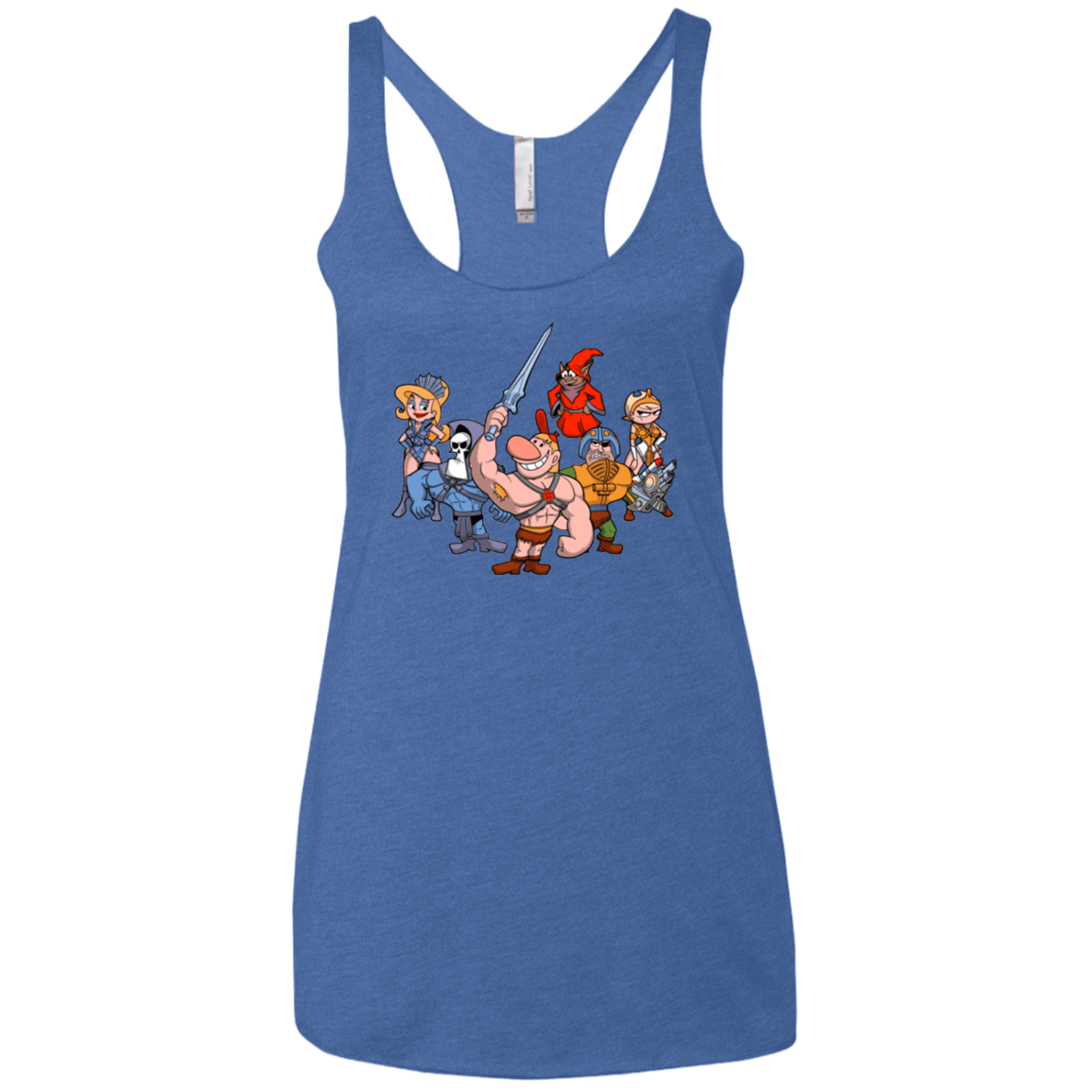T-Shirts Vintage Royal / X-Small Masters of the Grimverse Women's Triblend Racerback Tank