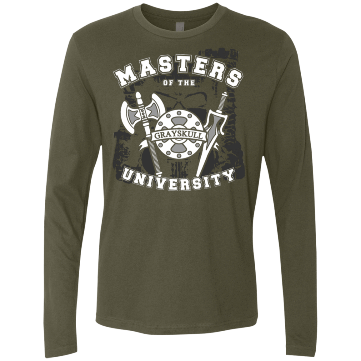 T-Shirts Military Green / Small Masters of the University Men's Premium Long Sleeve