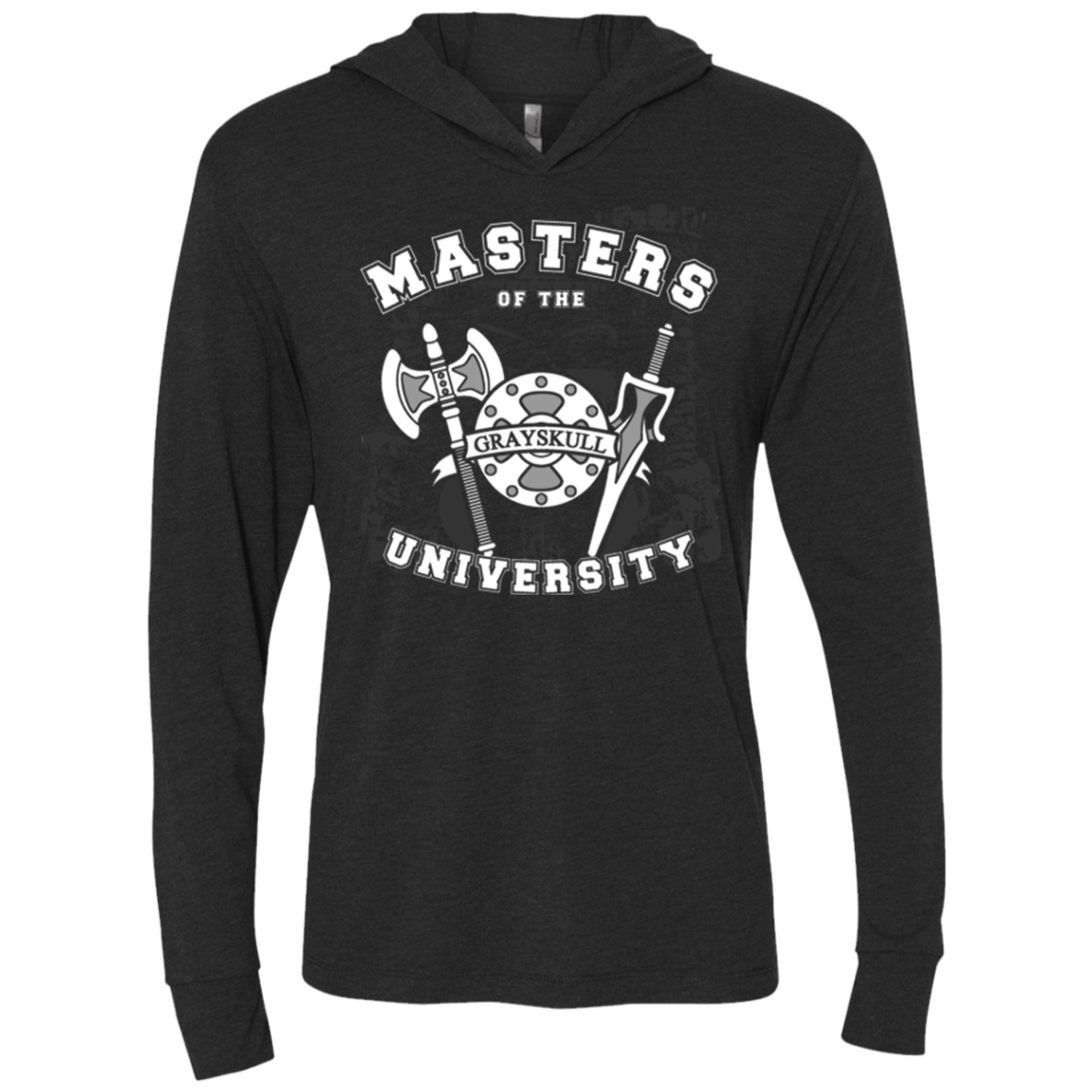 T-Shirts Vintage Black / X-Small Masters of the University Triblend Long Sleeve Hoodie Tee