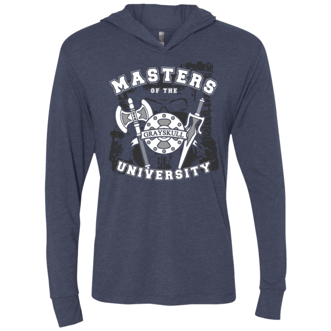 T-Shirts Vintage Navy / X-Small Masters of the University Triblend Long Sleeve Hoodie Tee