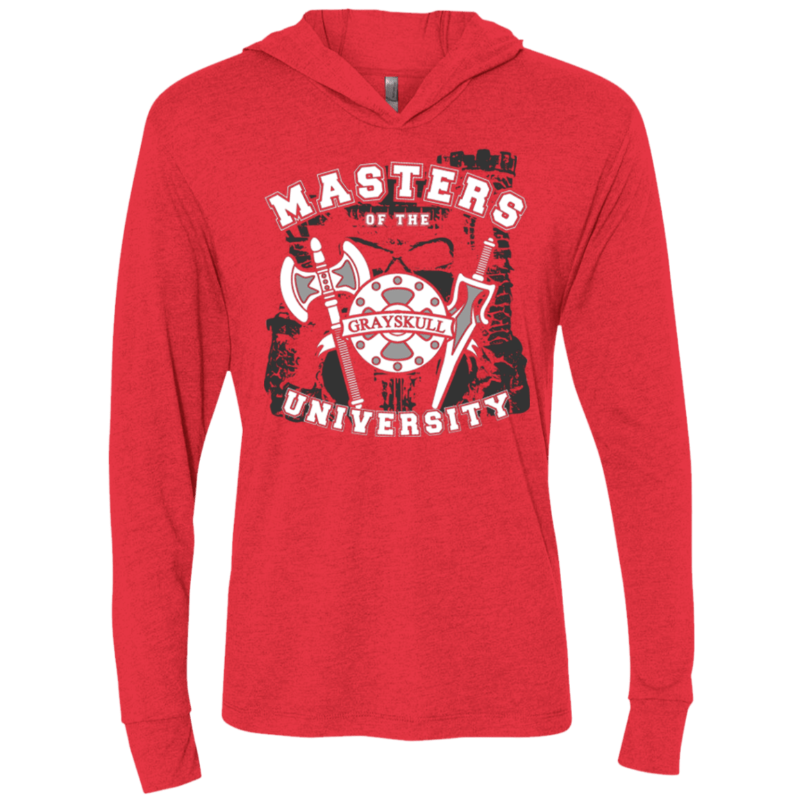 T-Shirts Vintage Red / X-Small Masters of the University Triblend Long Sleeve Hoodie Tee