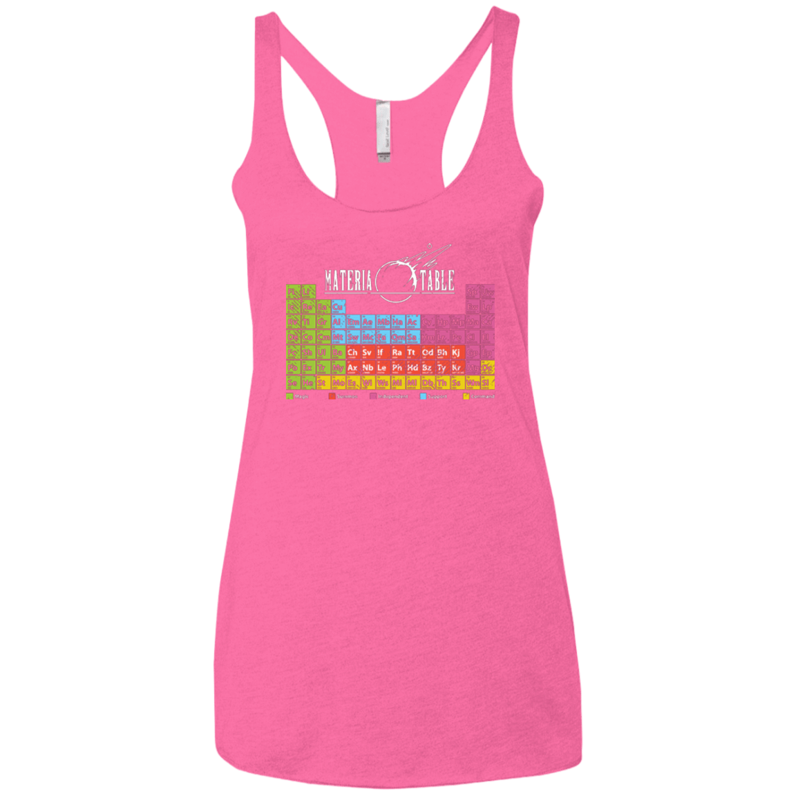 T-Shirts Vintage Pink / X-Small MATERIA TABLE Women's Triblend Racerback Tank
