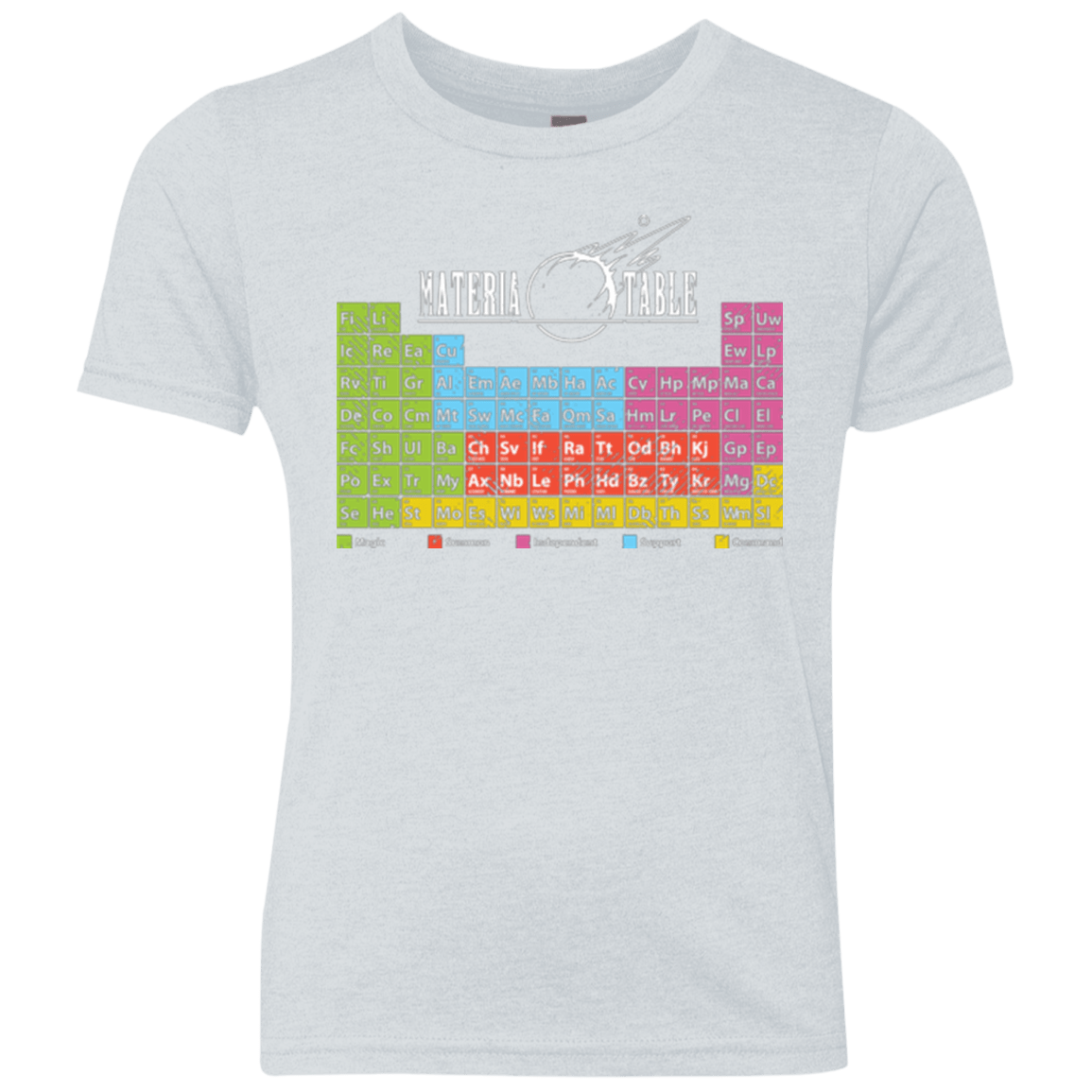 T-Shirts Heather White / YXS MATERIA TABLE Youth Triblend T-Shirt