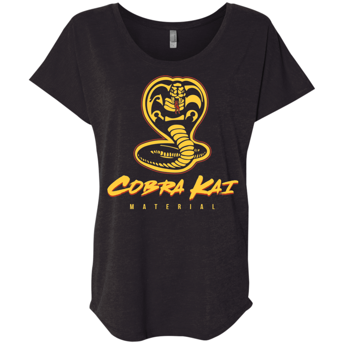 T-Shirts Vintage Black / X-Small MATERIAL Triblend Dolman Sleeve