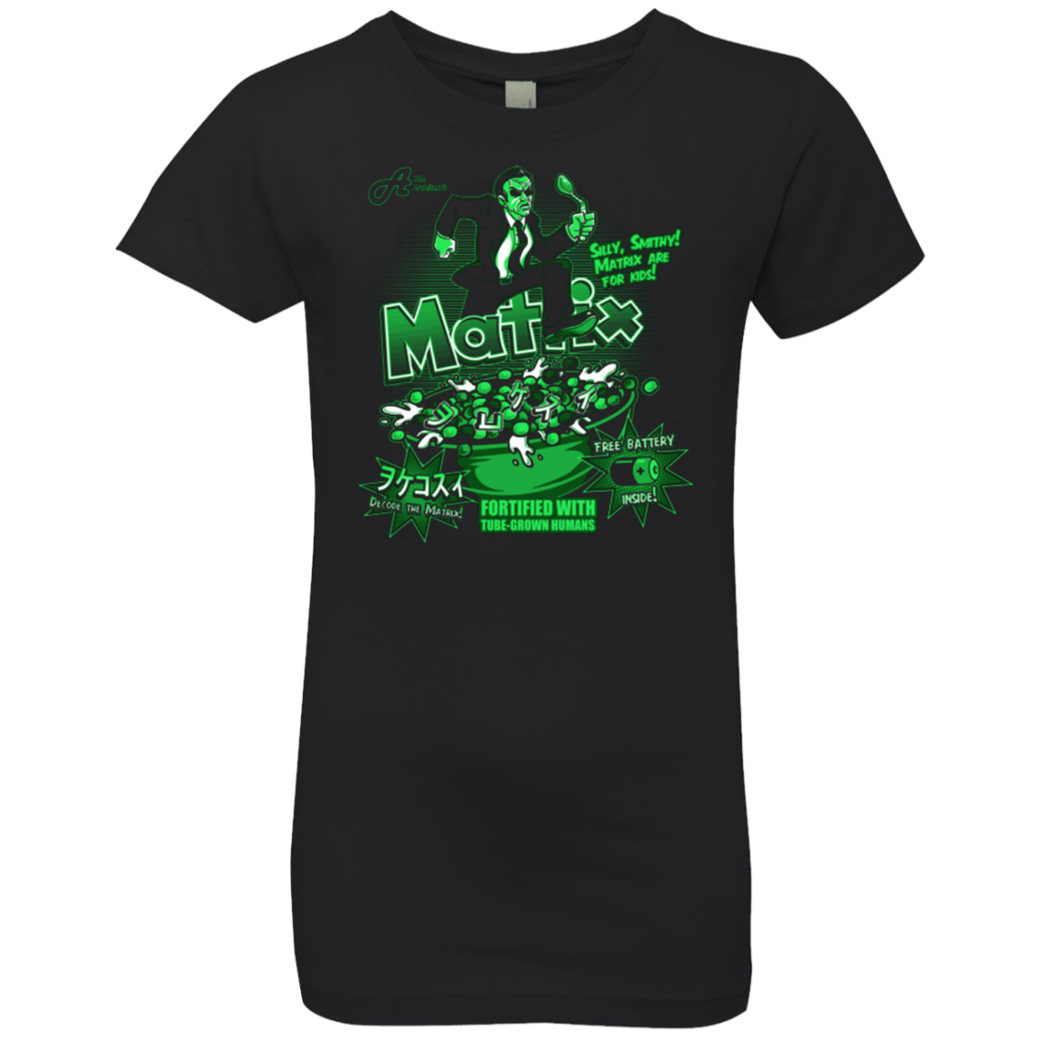 T-Shirts Black / YXS Matrix Cereal Girls Premium T-Shirt