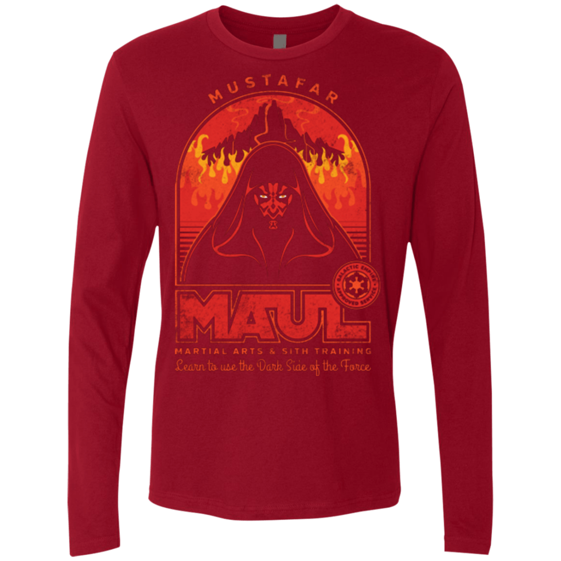 T-Shirts Cardinal / Small Maul Martial Arts Men's Premium Long Sleeve