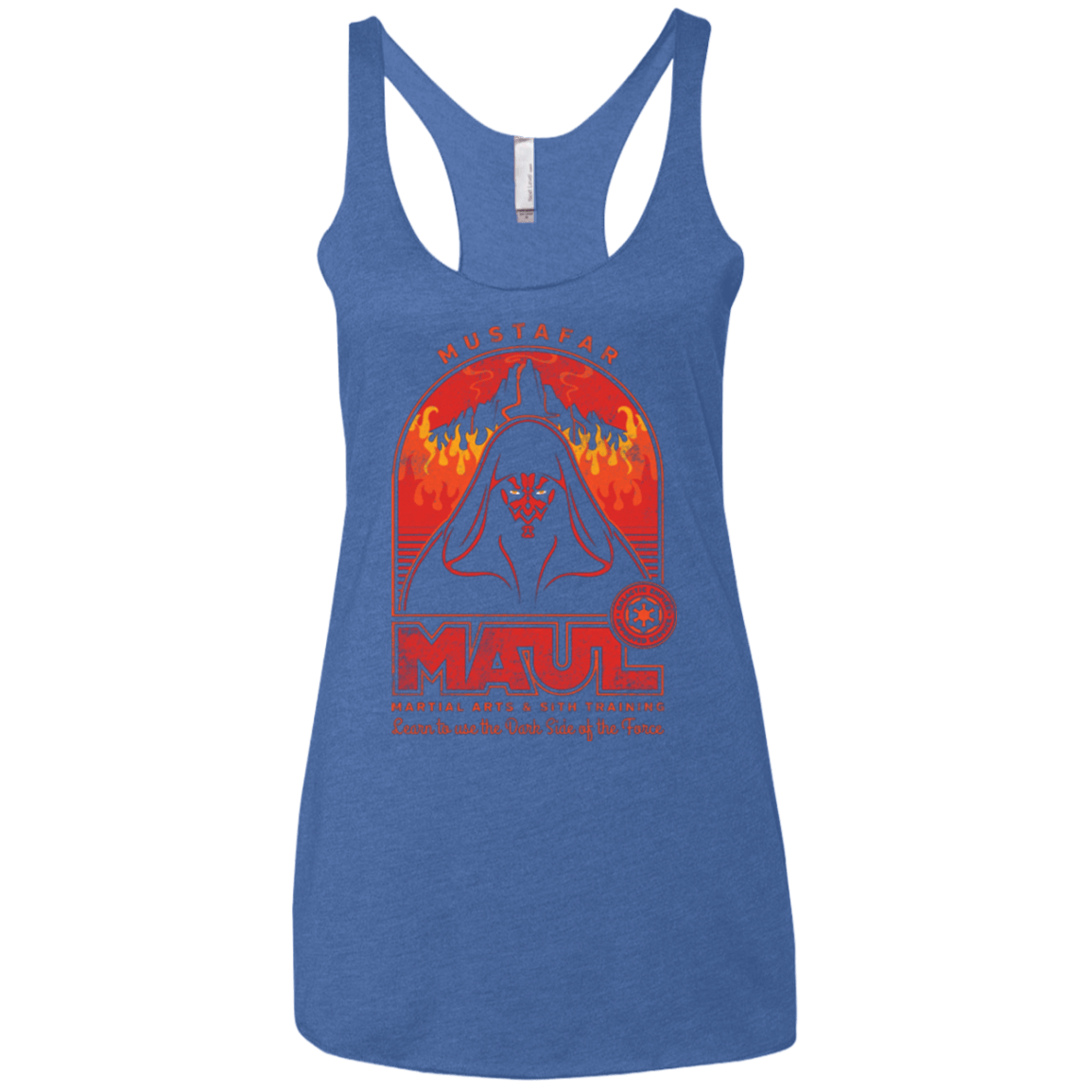T-Shirts Vintage Royal / X-Small Maul Martial Arts Women's Triblend Racerback Tank