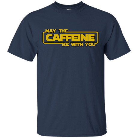 T-Shirts Navy / S May the Caffeine Be with You T-Shirt