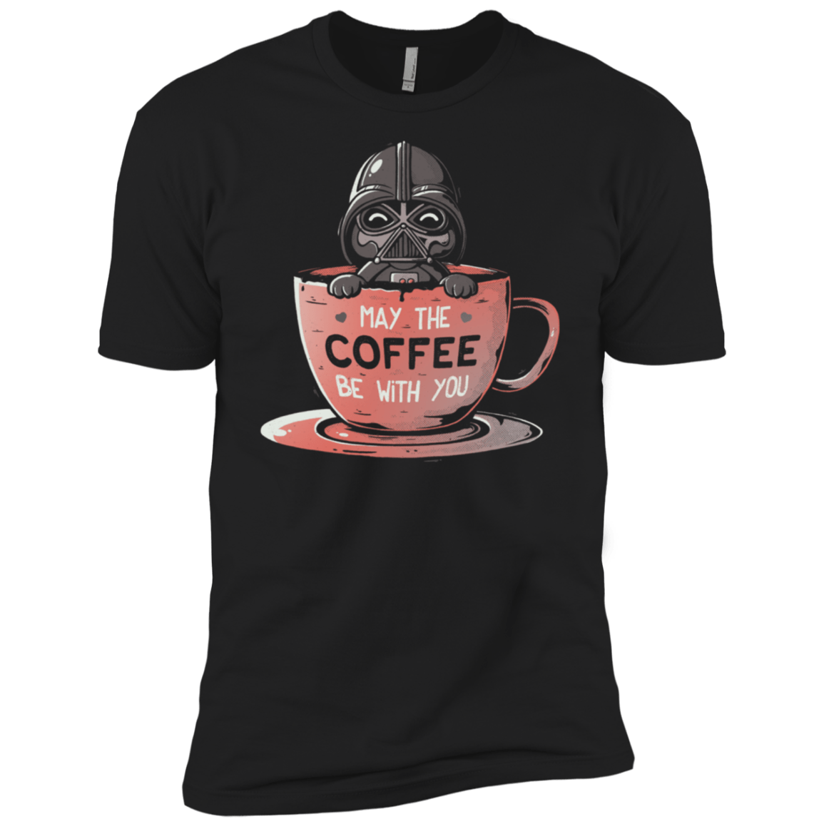 T-Shirts Black / X-Small May The Coffee Be With You Men's Premium T-Shirt