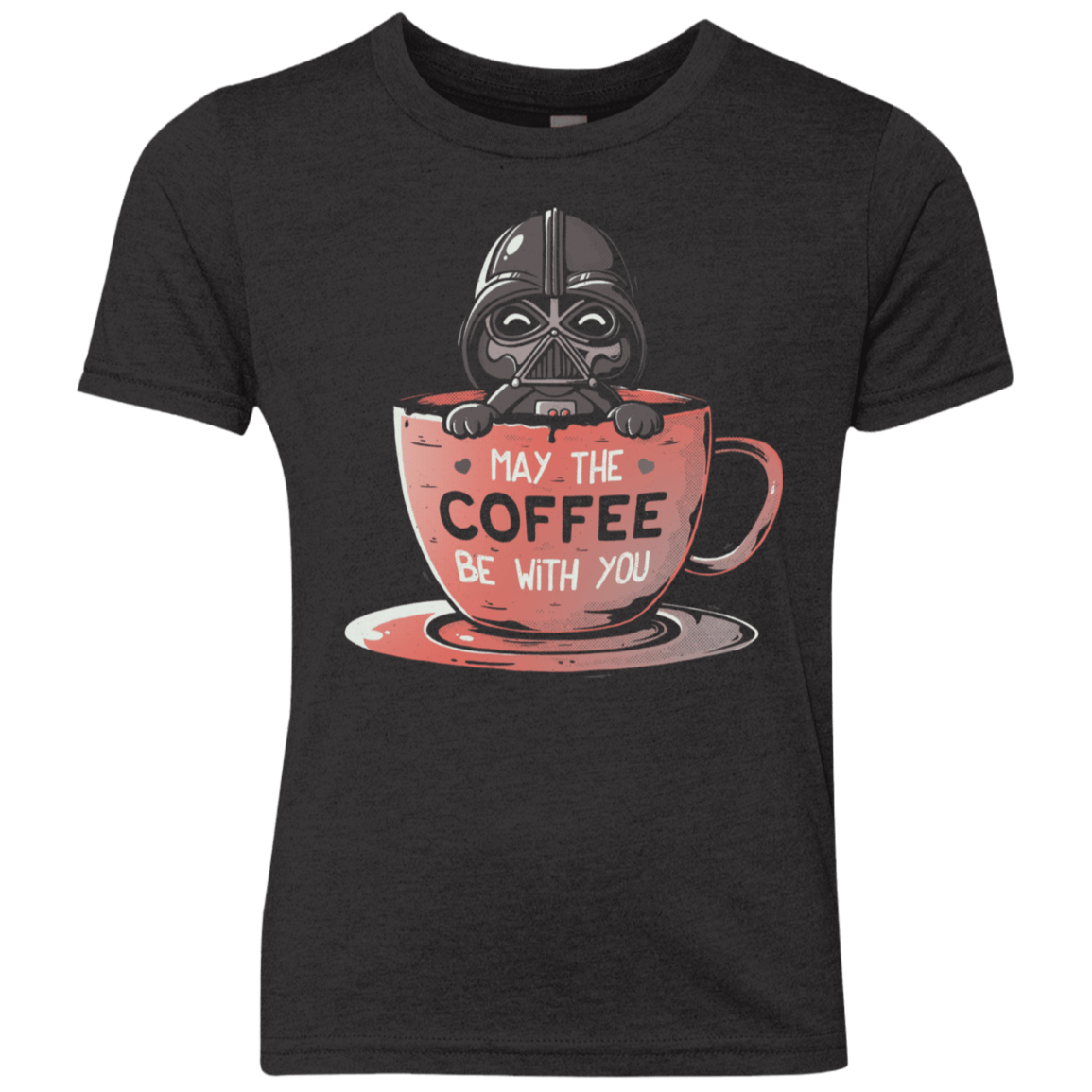 T-Shirts Vintage Black / YXS May The Coffee Be With You Youth Triblend T-Shirt