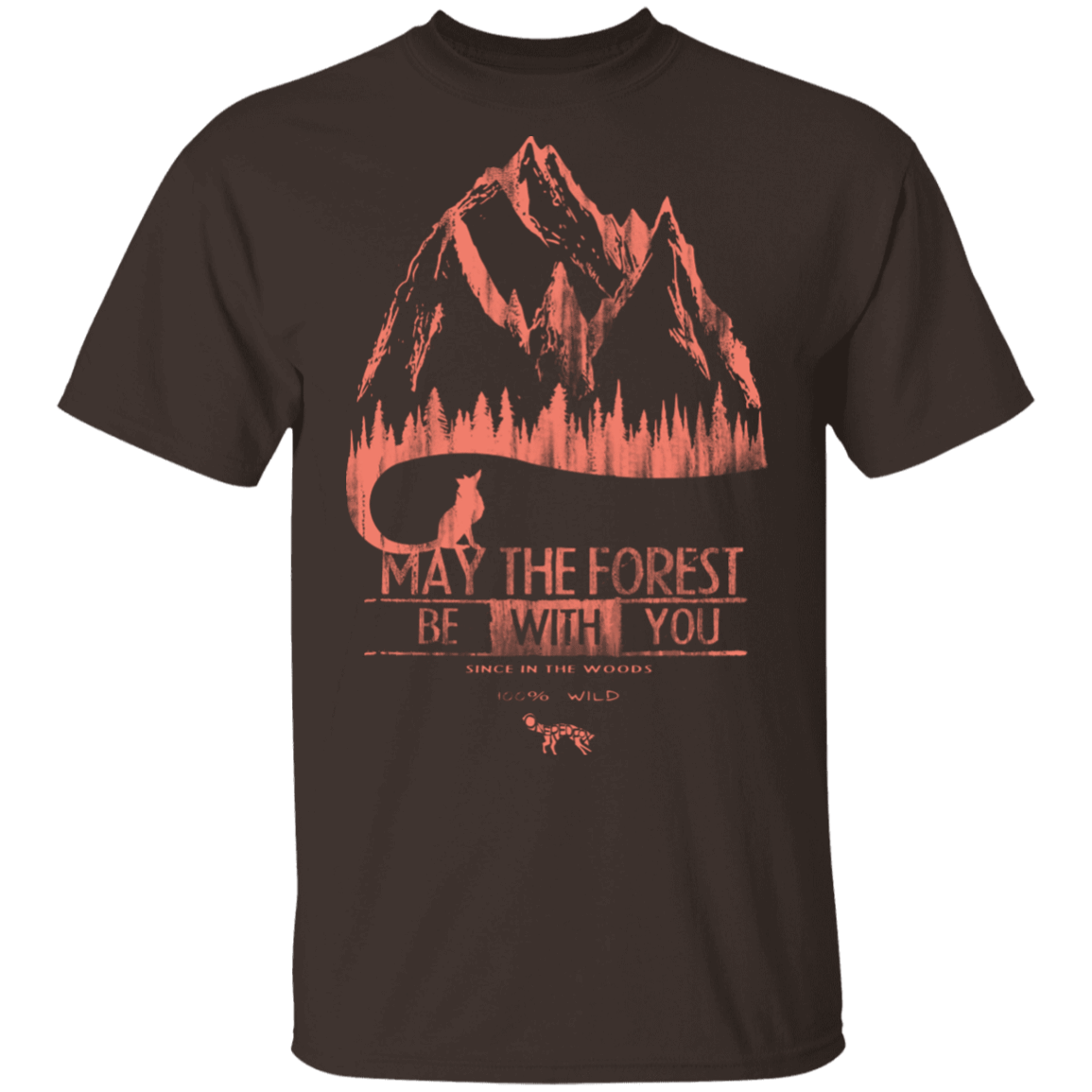 T-Shirts Dark Chocolate / S May The Forest Be With You Mountains T-Shirt