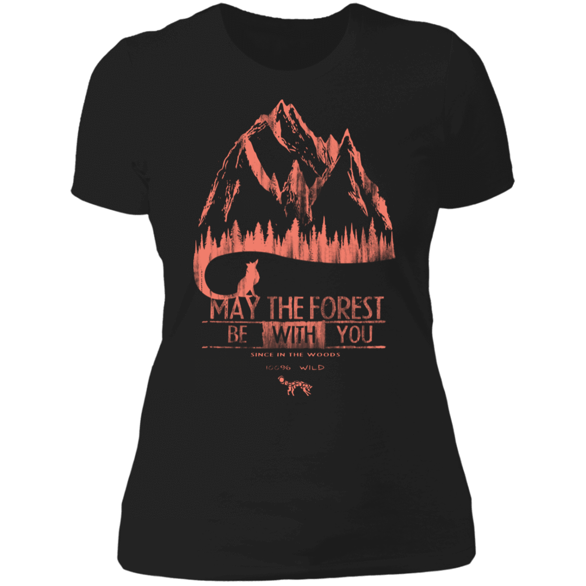 T-Shirts Black / S May The Forest Be With You Mountains Women's Premium T-Shirt