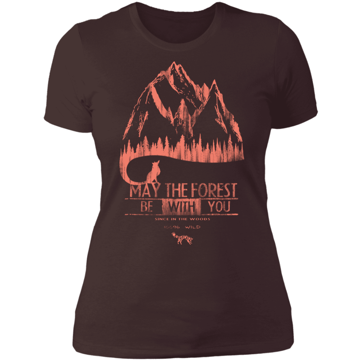 T-Shirts Dark Chocolate / S May The Forest Be With You Mountains Women's Premium T-Shirt