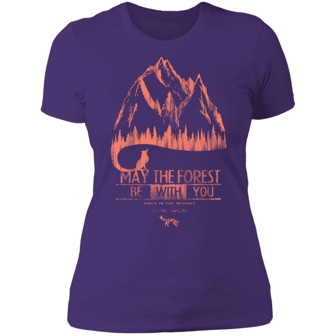 T-Shirts Purple Rush/ / S May The Forest Be With You Mountains Women's Premium T-Shirt