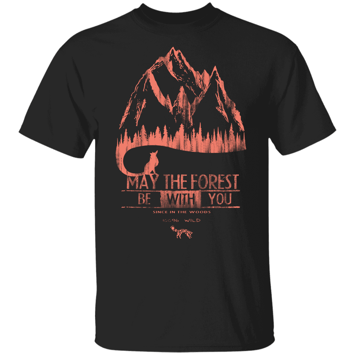 T-Shirts Black / YXS May The Forest Be With You Mountains Youth T-Shirt