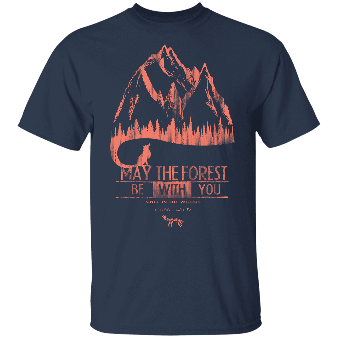 T-Shirts Navy / YXS May The Forest Be With You Mountains Youth T-Shirt