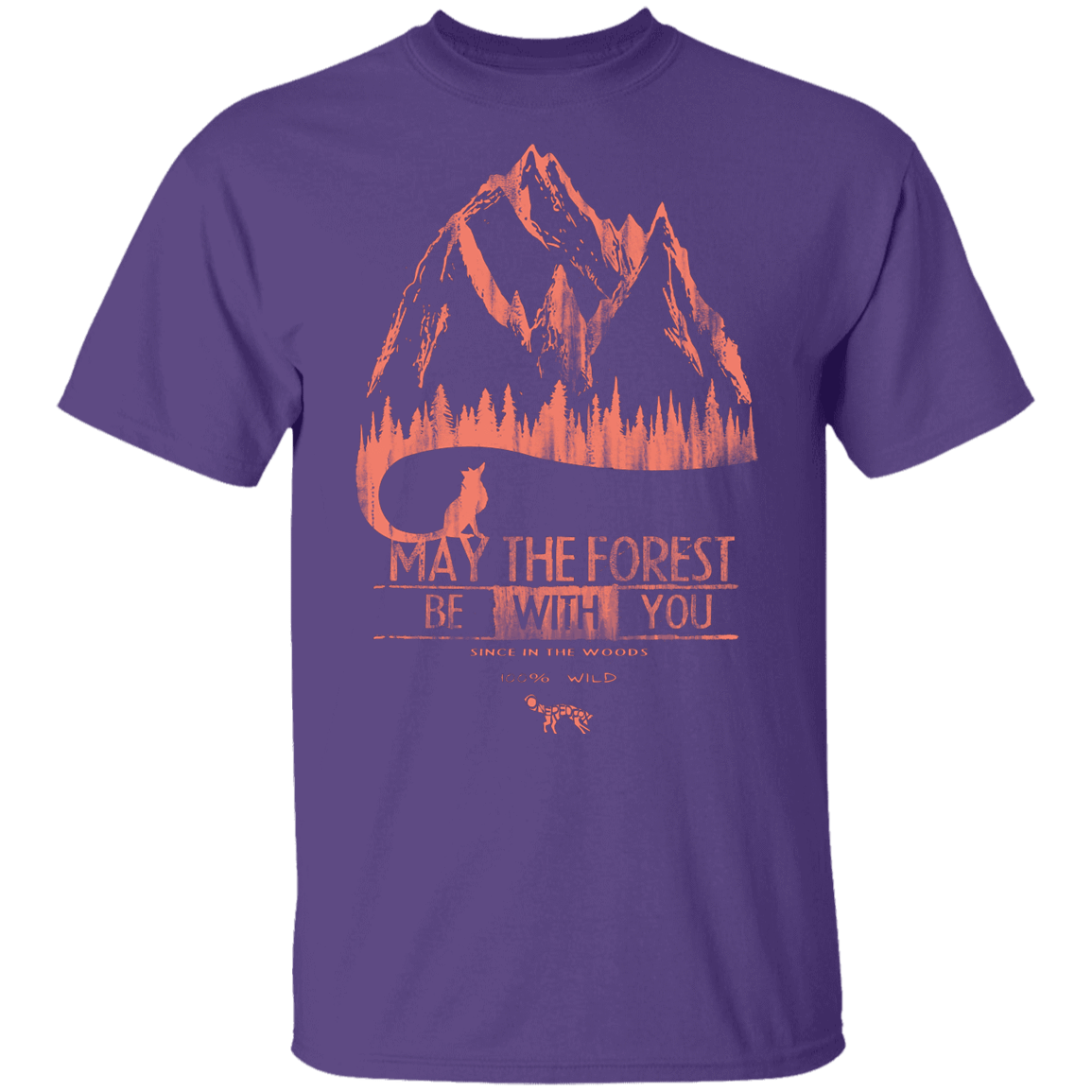 T-Shirts Purple / YXS May The Forest Be With You Mountains Youth T-Shirt