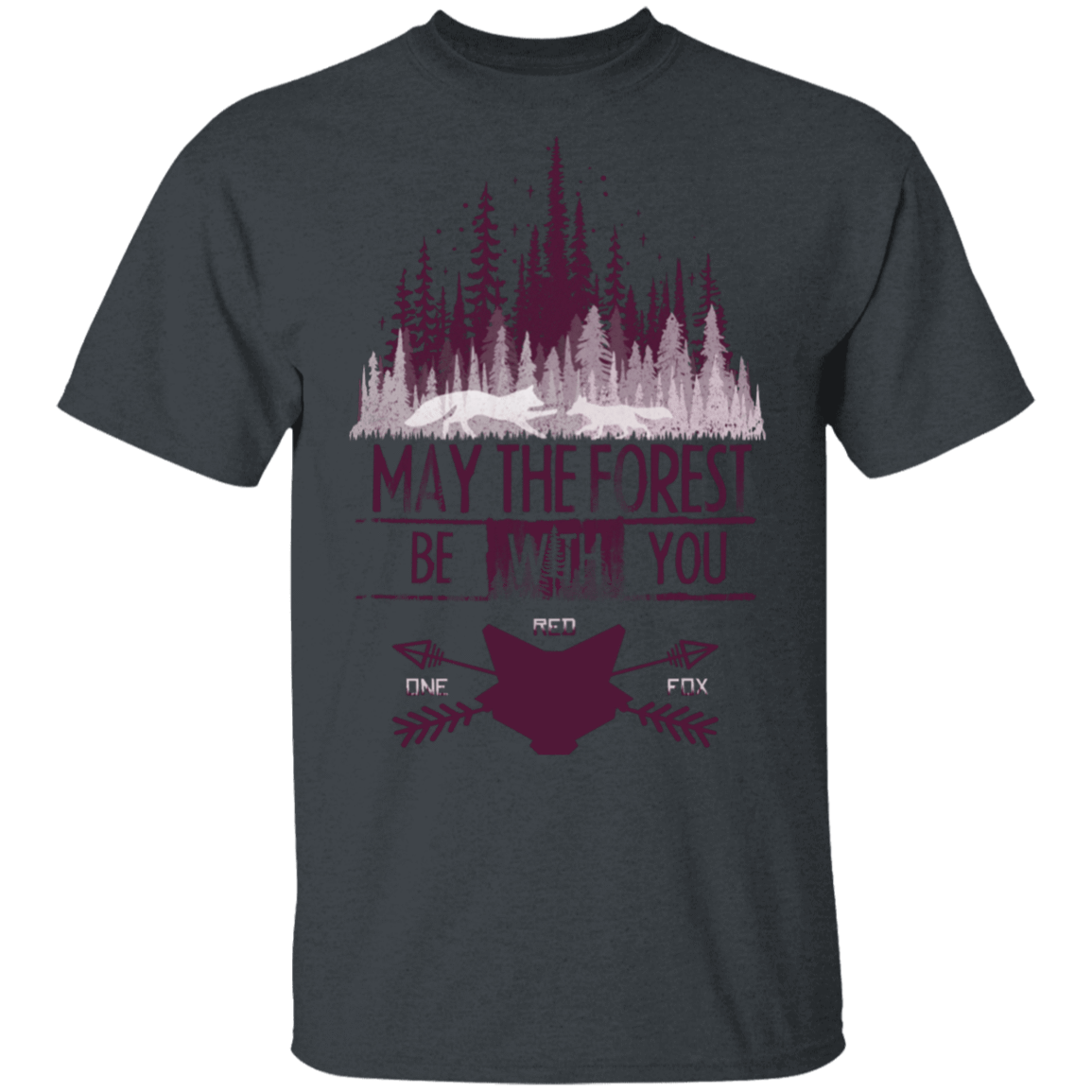 T-Shirts Dark Heather / S May The Forest Be With You T-Shirt