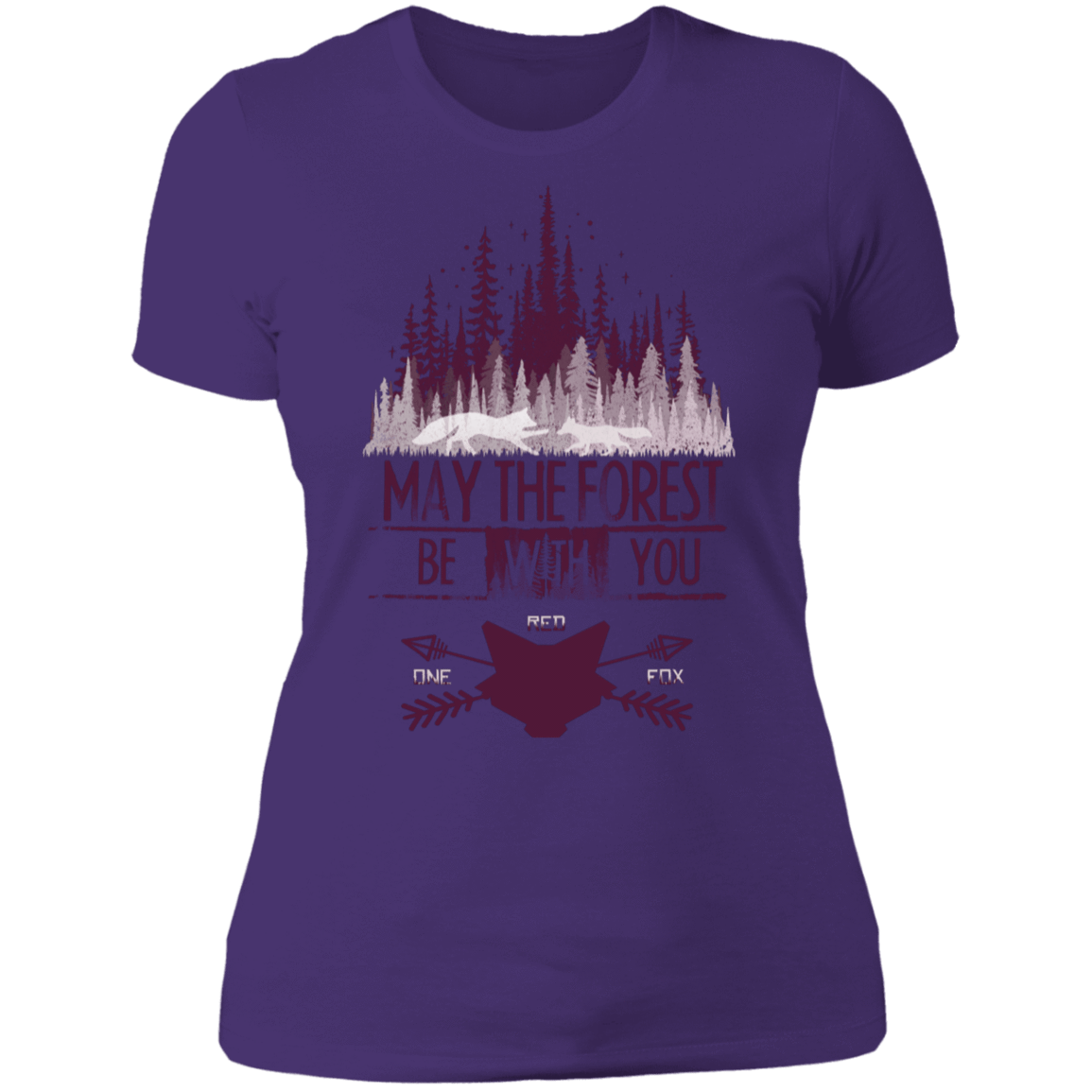 T-Shirts Purple Rush/ / S May The Forest Be With You Women's Premium T-Shirt