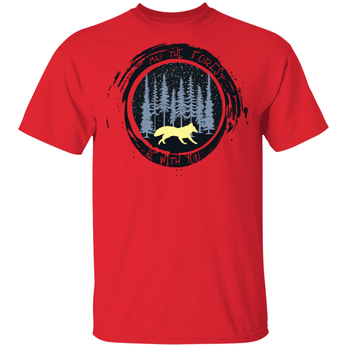 T-Shirts Red / S May The Forest Force Be With You T-Shirt