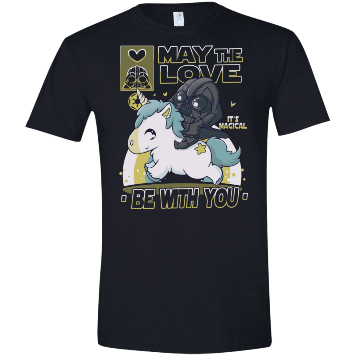 T-Shirts Black / X-Small May the Love Men's Semi-Fitted Softstyle