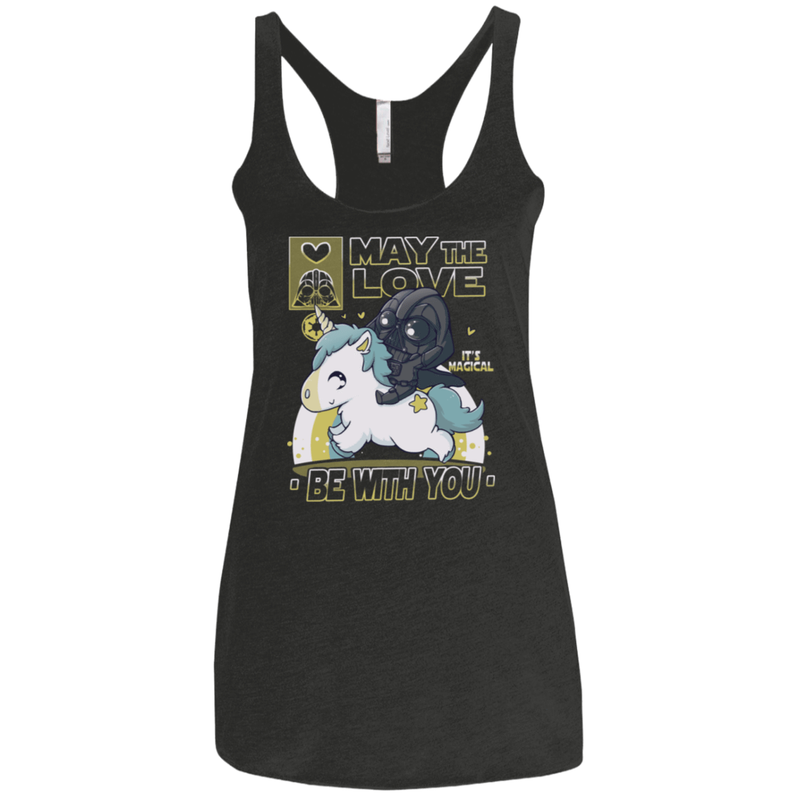 T-Shirts Vintage Black / X-Small May the Love Women's Triblend Racerback Tank