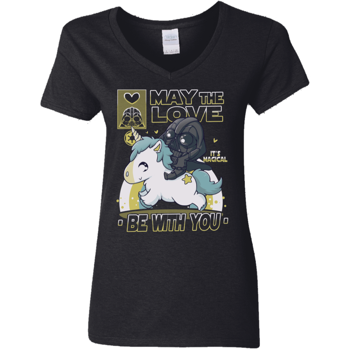 T-Shirts Black / S May the Love Women's V-Neck T-Shirt