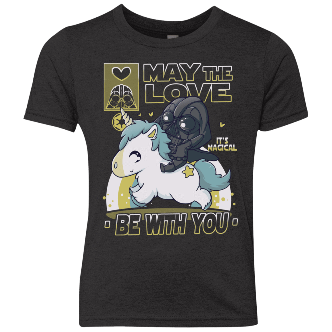 T-Shirts Vintage Black / YXS May the Love Youth Triblend T-Shirt