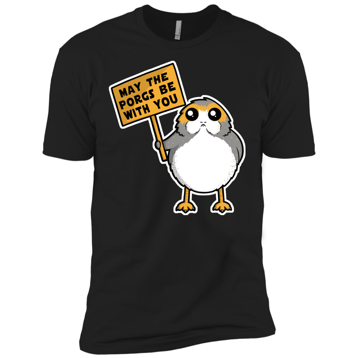 T-Shirts Black / X-Small May The Porgs Be With You Men's Premium T-Shirt