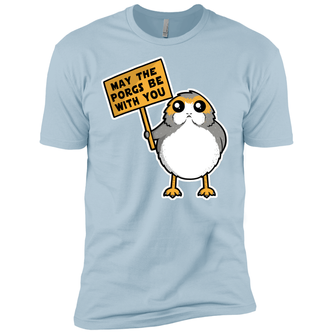 T-Shirts Light Blue / X-Small May The Porgs Be With You Men's Premium T-Shirt