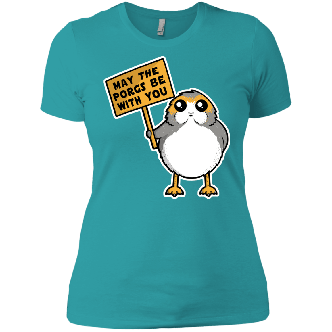 T-Shirts Tahiti Blue / X-Small May The Porgs Be With You Women's Premium T-Shirt