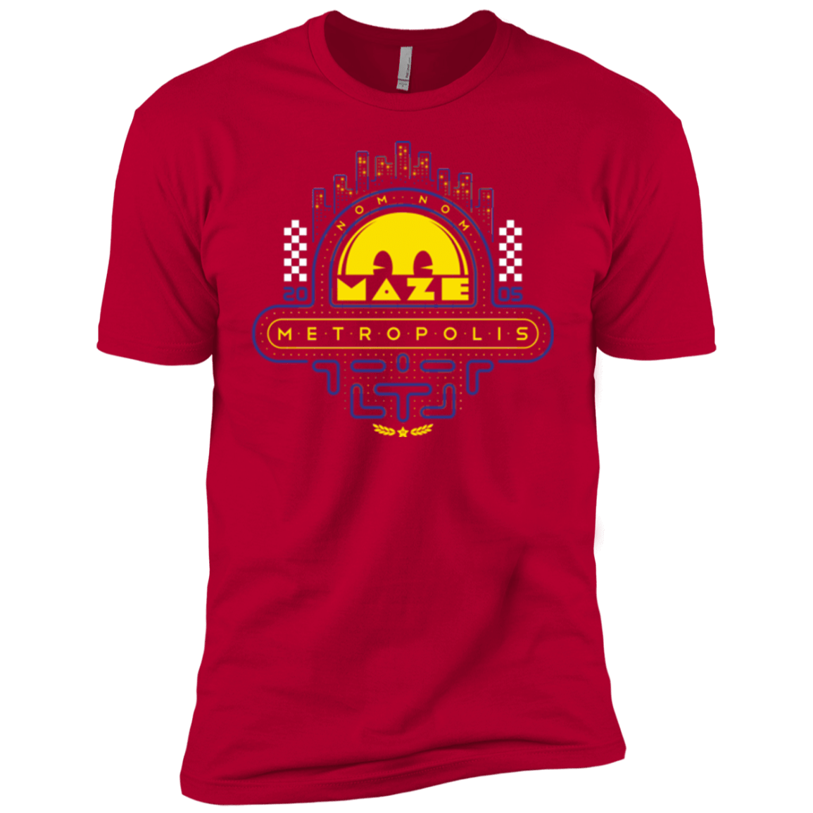 T-Shirts Red / YXS Maze Metropolis Boys Premium T-Shirt