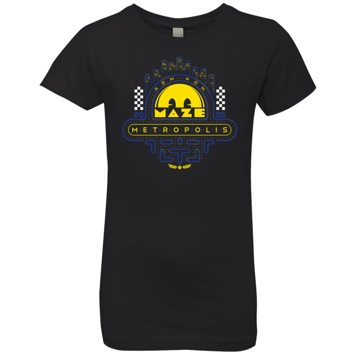 T-Shirts Black / YXS Maze Metropolis Girls Premium T-Shirt
