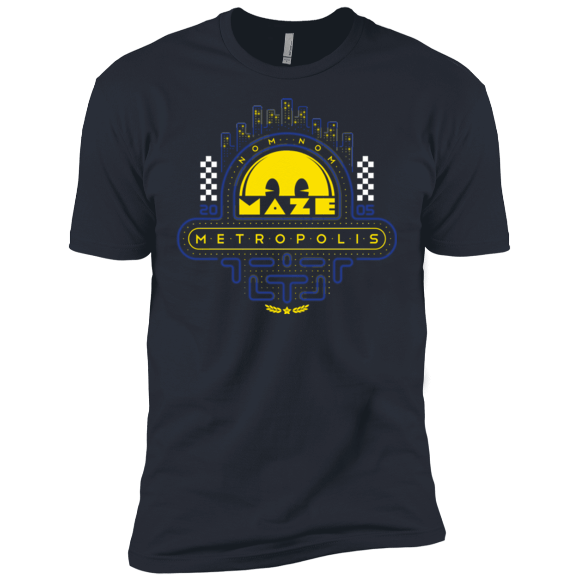 T-Shirts Indigo / X-Small Maze Metropolis Men's Premium T-Shirt